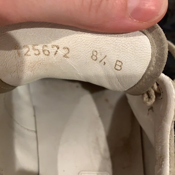 Pre Loved Gucci Sneakers Suede Pink and Green Stripe with dust bag - Picture 5 of 8